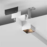 Алюминиевый профиль ниши скрытого монтажа в натяжной потолок 99x40 ALM-9940-SC-W-2M ALM-9940-SC-W-2M