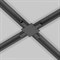 Коннектор Х-образный Unity встраиваемый черный TRA002CX-11B TRA002CX-11B